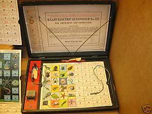 Vintage Science Game Vintage Knapp Electric Questioner  