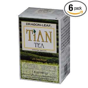 Dragon Leaf Tian Tea China White (20), 1.4 Ounce (Pack of 6)