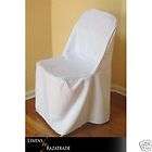 Polyester Gabardine Folding Chair Covers (50 pack)(wht)