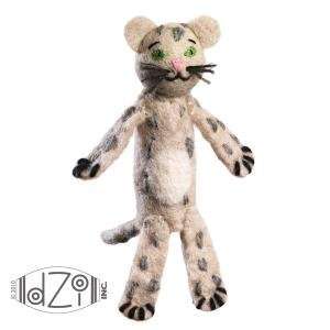  Wild Woolie Egyptian Mau Cat Hand Felted Finger Puppet 