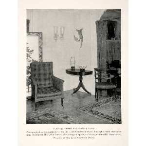   Chairs Console Table Guerineau   Original Halftone Print: Home