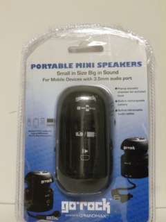    GR1 BK Go Rock Mini Portable Speaker For Mp3 Players/Laptops  