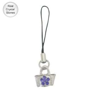  Flower Basket Cell Phone Charm with Jewels   TY0364 