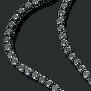   Inch Black Plated Iced Out Bling 4 mm Prong CZ Chain Hip Hop Necklace