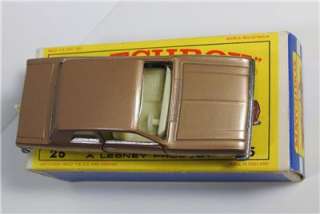 VINTAGE LESNEY MATCHBOX #25 D FORD CORTINA GT WITH ORIGINAL BOX  