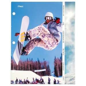   MeadSports 2 Pocket Paper Folder, Snowboard (72543)