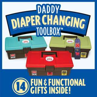 DADDY DIAPER CHANGING TOOLBOX/BABY SHOWER GIFT FOR DAD  