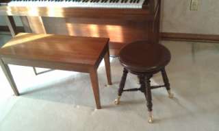 Antique F. Neppert Piano / Organ Stool, Metal Claw Feet & Ball The 