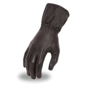   Cold Weather Leather Gauntlet Gloves. Insulated. FI122GL: Automotive