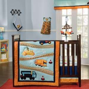  Zutano Construction 4 Piece Crib Bedding Set Baby