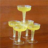 NEW 240 DISPOSABLE PARTY WINE GLASS 5.5oz STACKABLE  