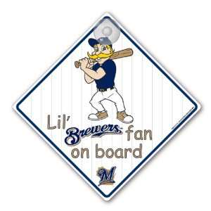  MLB Milwaukee Brewers Car Sign: Sports & Outdoors