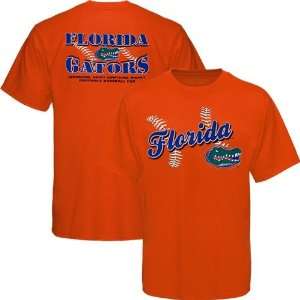Florida Gators Orange Baseball Warning T shirt  Sports 