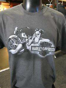 Red Rock Harley Davidson PEI Grey Girl T Shirt  