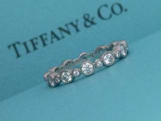 TIFFANY & CO. JAZZ WEDDING PLATINUM PT950 DIAMOND BAND RING SIZE 4.5 