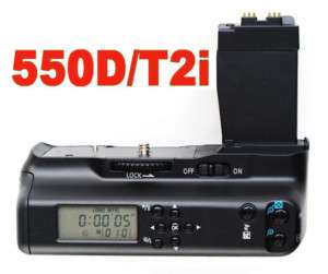 LCD BATTERY GRIP FOR CANON EOS 550D Rebel T2i BG E8  