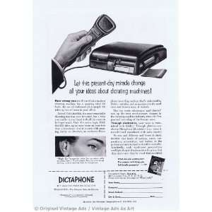  1952 Dictaphone Dictating Machines Vintage Ad Everything 