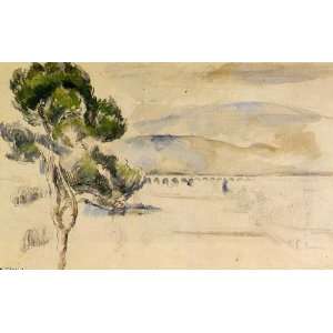 Hand Made Oil Reproduction   Paul Cezanne   32 x 20 inches   Pine Tree 