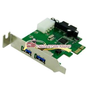 USB 3.0 4 Port PCI Express Card (inside 2 ports and outside 2 