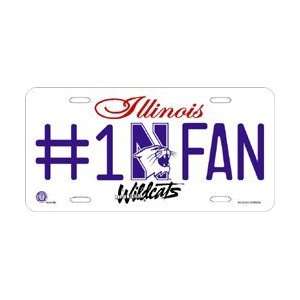   Northwestern Wildcats #1 Fan Metal License Plate *SALE* Sports