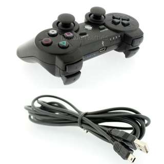 Wireless Bluetooth Shock Controller + 10ft USB Charger Cable for Sony 