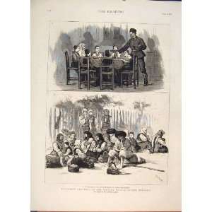  Bulgarian Refugees Servian Parakjin Juvenile Print 1876 