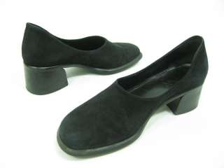 FRANCO SARTO Black Suede Slides Pumps Shoes Sz 8  