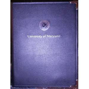  University of Maryland Leather Portfolio Case   Globe 