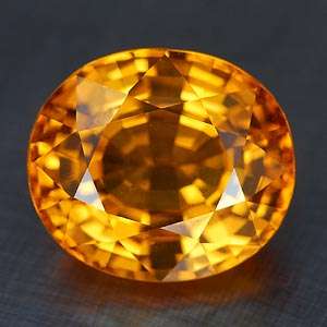 Certified 6.80 Ct Clean Natural Yellow Sapphire Thailand  