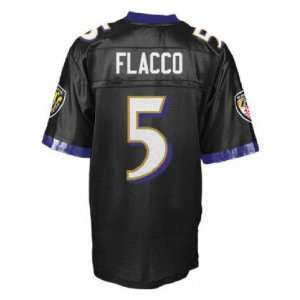  Baltimore Ravens jersey #5 Flacco black jerseys size 48 56 