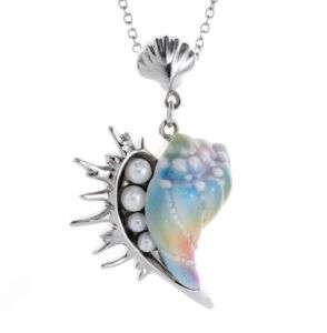 GIFT FJ00158 Seashell necklace Franz Porcelain Jewelry  