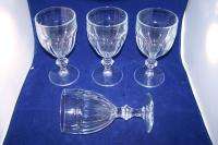 Libbey Glass Gibralter Footed Water Tumblers Heavy  