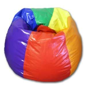 Rainbow Vinyl Bean Bag Chair:  Home & Kitchen