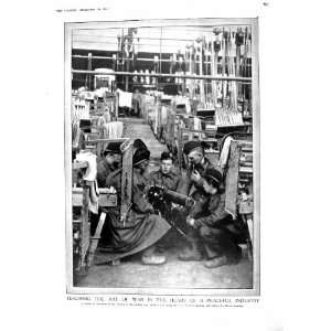  1914 WAR SOLDIERS INSTRUCTION WORKING MACHINE GUN