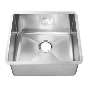  Steel Undermount Single Bowl Kitchen Sink in Brushed Stainless Steel 