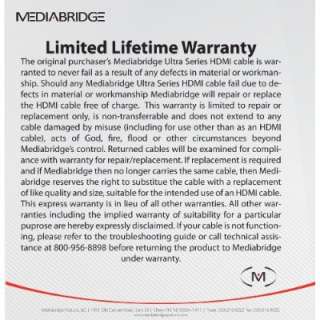 Mediabridge Ultra Series   6ft High Speed HDMI Cable  