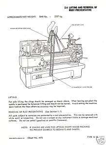 Dean Smith & Grace Lathe 16SB operators parts manual  