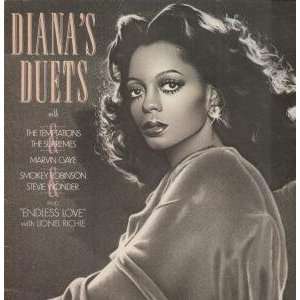  DIANAS DUETS LP (VINYL) UK MOTOWN 1982 DIANA ROSS Music