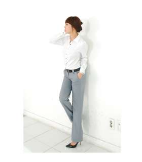 Basic Pinteok Collar Blouse, Career Woman, Chic, Korea, A005221  