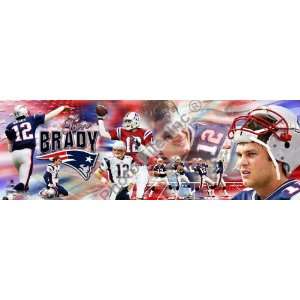  Tom Brady Photoramic   Patriots: Sports & Outdoors