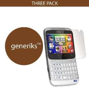  Generiks TM HTC ChaCha *CLEAR* Screen Protectors (3 Pack 