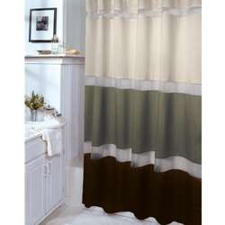 Marin Sage and Brown Shower Curtain  