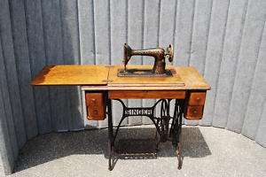 Antique Singer Sewing Machine Table F5035  