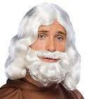 new mens moses white hair biblical costume wig beard one