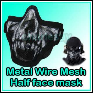 Zombie Skull Haft Face Wire Mesh mask airsoft NEW  