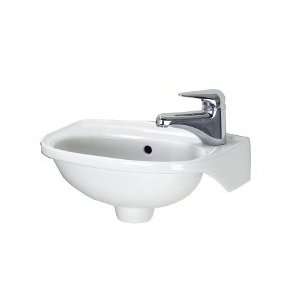  Barclay Tina Wall Hung Sink Right Hole with Hangers 4 