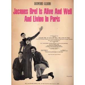 Jacques Brel is Alive and Well and Living in Paris Jacques Brel 