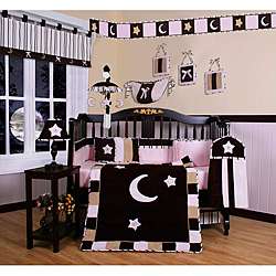 Pink Moon and Star 13 piece Crib Bedding Set  Overstock