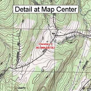 USGS Topographic Quadrangle Map   Cheshire L, Massachusetts (Folded 