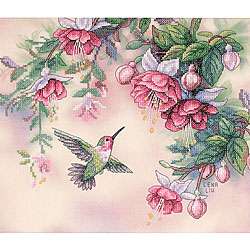 Hummingbird Stamped Cross Stitch Kit  Overstock
